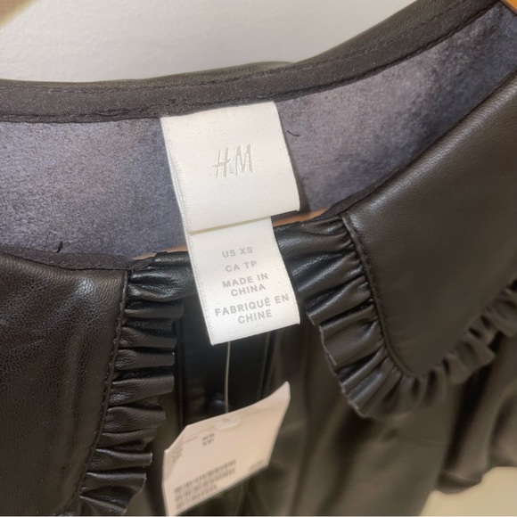 NWT H&M A-Line Black Mini Dress - Picture 5 of 12